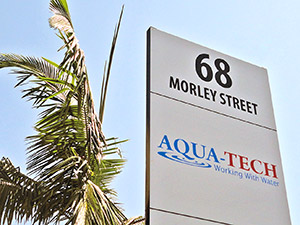 Aqua-Tech sign